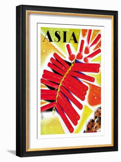 Chinese Fire Crackers-Frank Mcintosh-Framed Premium Giclee Print