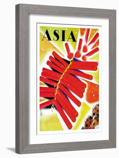 Chinese Fire Crackers-Frank Mcintosh-Framed Art Print