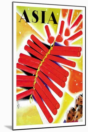 Chinese Fire Crackers-Frank Mcintosh-Mounted Art Print