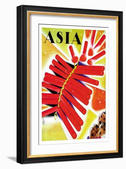 Chinese Fire Crackers-Frank Mcintosh-Framed Art Print