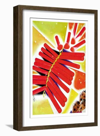 Chinese Fire Crackers-Frank Mcintosh-Framed Art Print