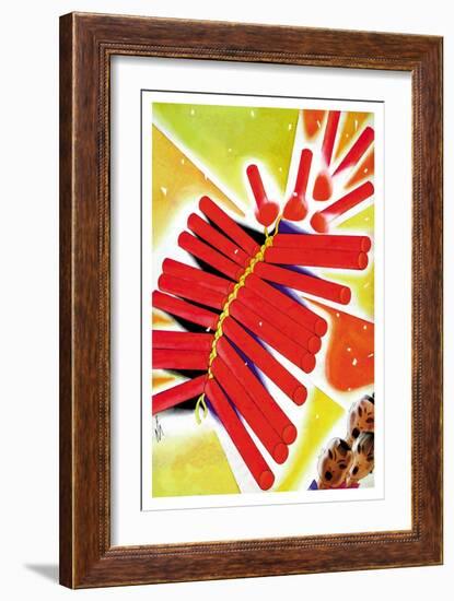 Chinese Fire Crackers-Frank Mcintosh-Framed Art Print