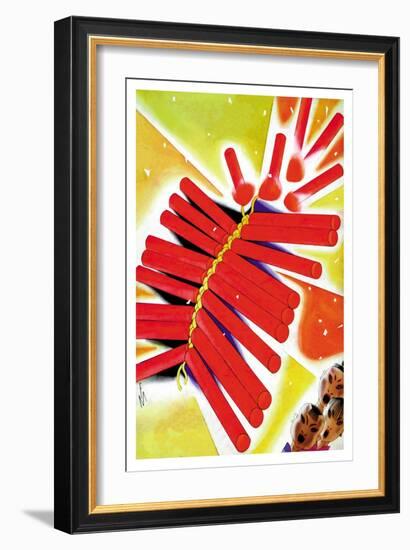 Chinese Fire Crackers-Frank Mcintosh-Framed Art Print