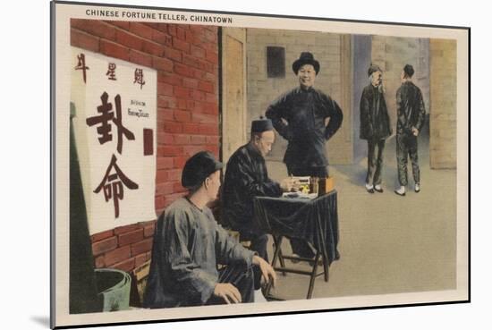 Chinese Fortune Tellers in Chinatown San Francisco, CA - San Francisco, CA-Lantern Press-Mounted Art Print
