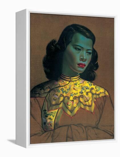 Chinese Girl-Vladimir Tretchikoff-Framed Stretched Canvas