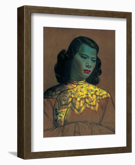 Chinese Girl-Vladimir Tretchikoff-Framed Premium Giclee Print