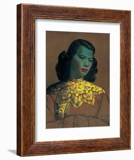 Chinese Girl-Vladimir Tretchikoff-Framed Premium Giclee Print