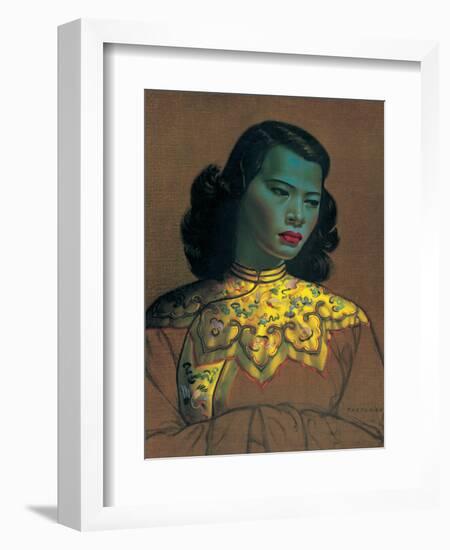 Chinese Girl-Vladimir Tretchikoff-Framed Premium Giclee Print