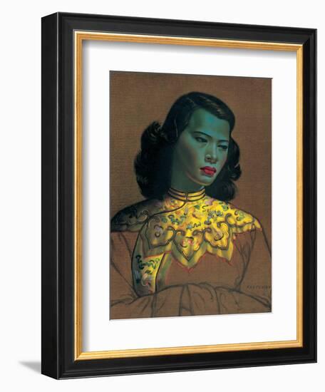 Chinese Girl-Vladimir Tretchikoff-Framed Premium Giclee Print