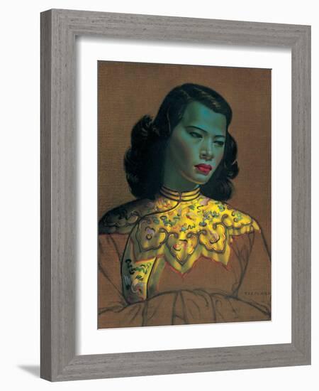 Chinese Girl-Vladimir Tretchikoff-Framed Art Print