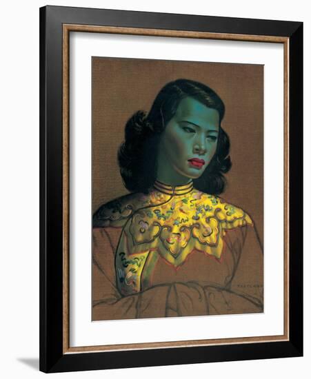 Chinese Girl-Vladimir Tretchikoff-Framed Art Print