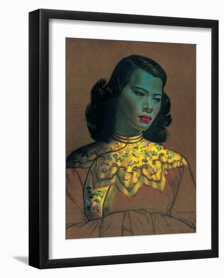 Chinese Girl-Vladimir Tretchikoff-Framed Art Print