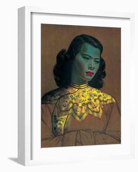 Chinese Girl-Vladimir Tretchikoff-Framed Art Print