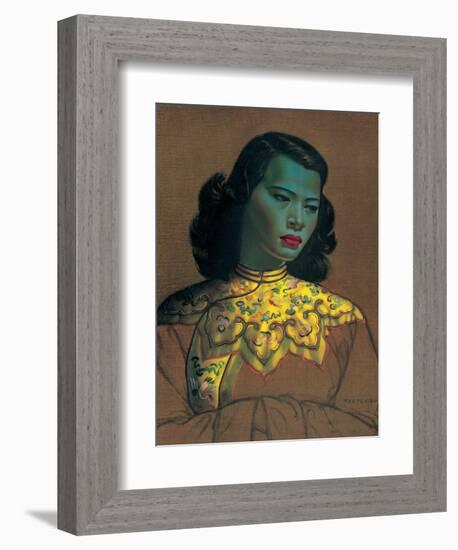 Chinese Girl-Vladimir Tretchikoff-Framed Art Print