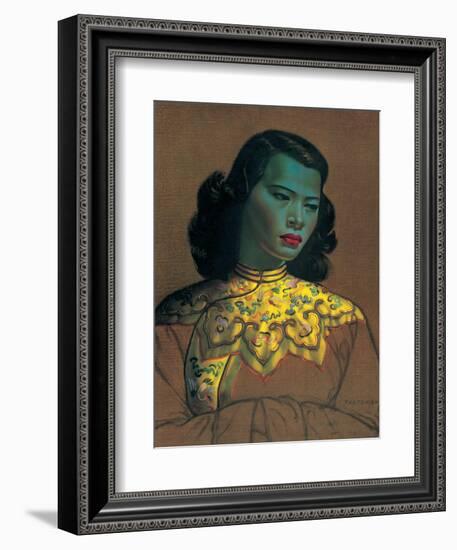 Chinese Girl-Vladimir Tretchikoff-Framed Art Print