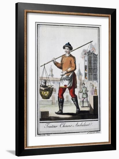 Chinese Itinerant Roaster, 1795, from the Travel Encyclopedia by Saint Sauveur-null-Framed Giclee Print