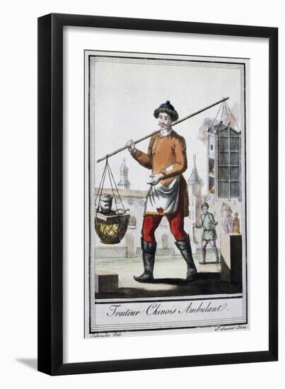 Chinese Itinerant Roaster, 1795, from the Travel Encyclopedia by Saint Sauveur-null-Framed Giclee Print