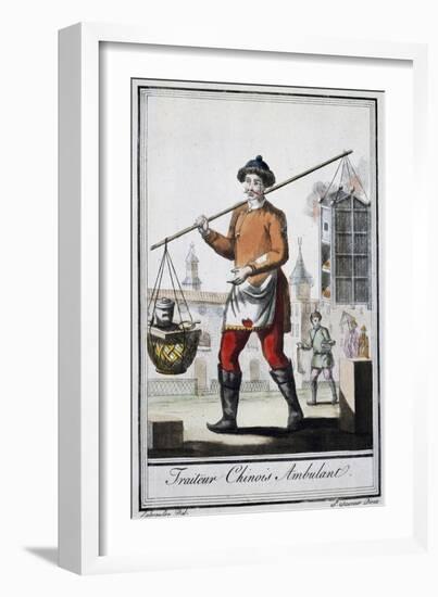 Chinese Itinerant Roaster, 1795, from the Travel Encyclopedia by Saint Sauveur-null-Framed Giclee Print