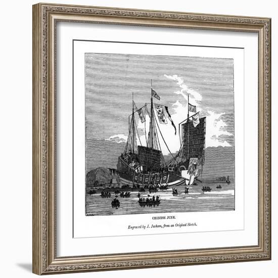 Chinese Junk, 1843-J Jackson-Framed Giclee Print