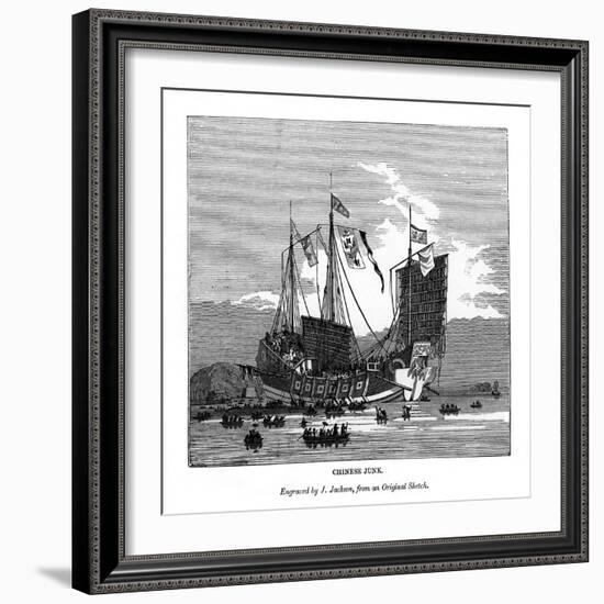 Chinese Junk, 1843-J Jackson-Framed Giclee Print