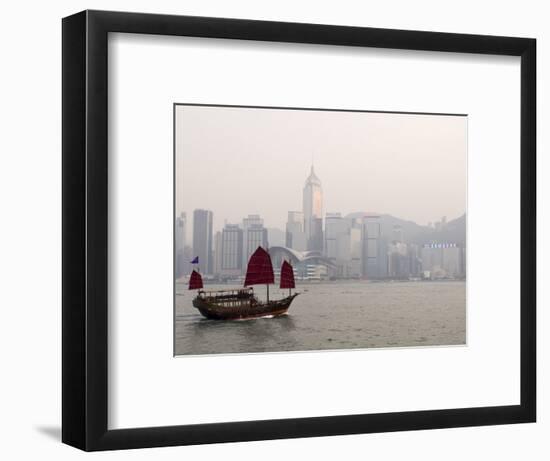 Chinese Junk, Hong Kong, China-Sergio Pitamitz-Framed Photographic Print