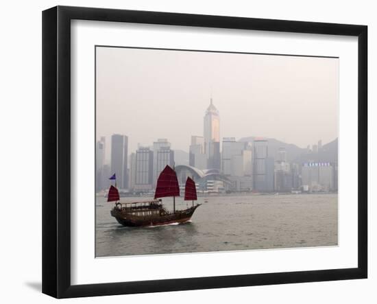 Chinese Junk, Hong Kong, China-Sergio Pitamitz-Framed Photographic Print