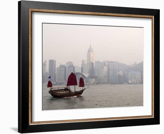 Chinese Junk, Hong Kong, China-Sergio Pitamitz-Framed Photographic Print