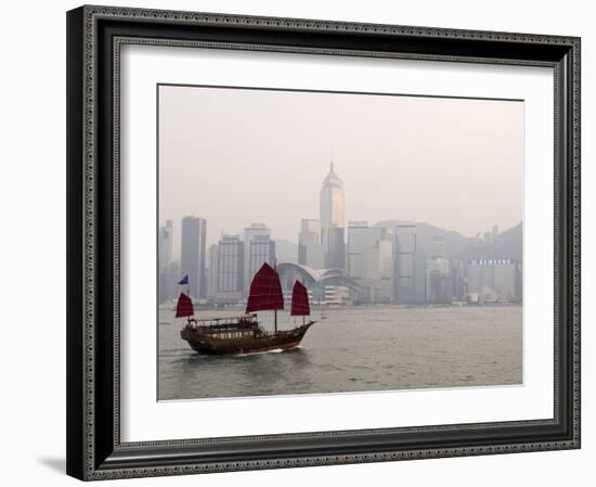 Chinese Junk, Hong Kong, China-Sergio Pitamitz-Framed Photographic Print