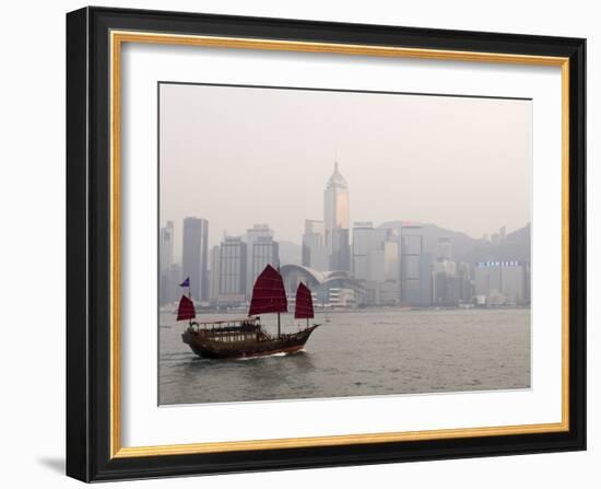 Chinese Junk, Hong Kong, China-Sergio Pitamitz-Framed Photographic Print