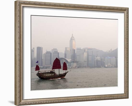 Chinese Junk, Hong Kong, China-Sergio Pitamitz-Framed Photographic Print