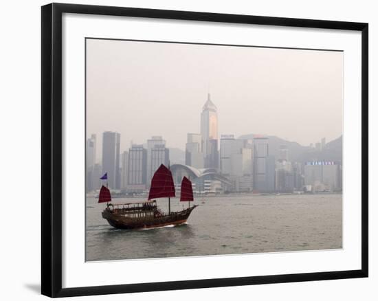 Chinese Junk, Hong Kong, China-Sergio Pitamitz-Framed Photographic Print