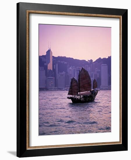 Chinese Junk, Victoria Harbour, Hong Kong, China-Rex Butcher-Framed Photographic Print