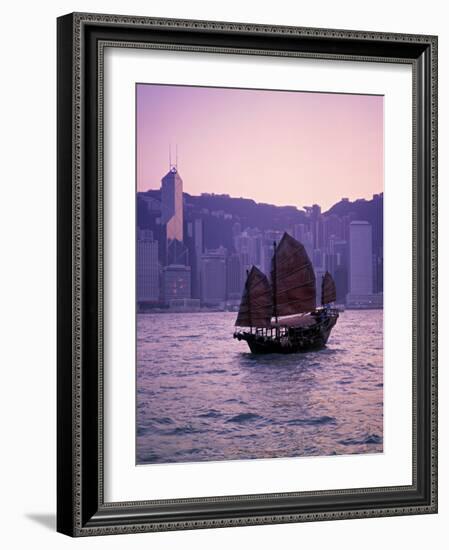 Chinese Junk, Victoria Harbour, Hong Kong, China-Rex Butcher-Framed Photographic Print