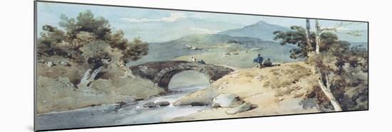 Chinese Landscape with Bridge-George Chinnery-Mounted Giclee Print