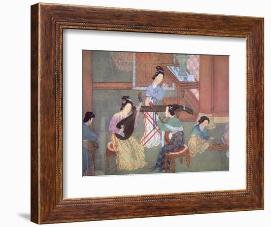 Chinese Lute, Moon Guitar and Table Zither-Chinese School-Framed Giclee Print