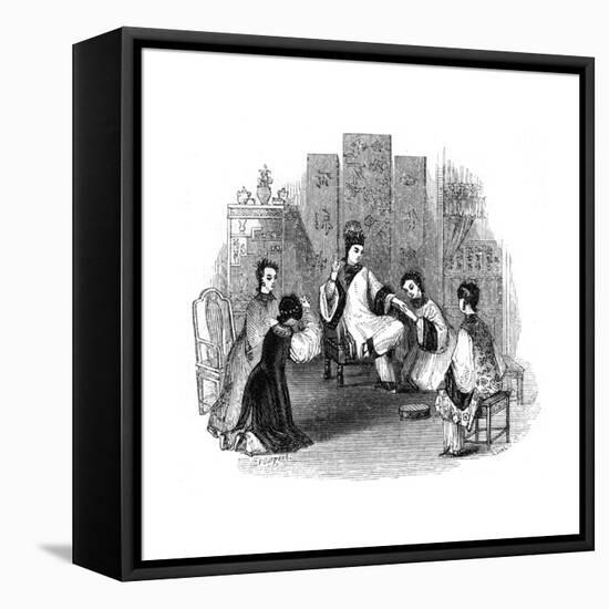 Chinese Maidens Weeping with a Bride, 1847-Evans-Framed Premier Image Canvas