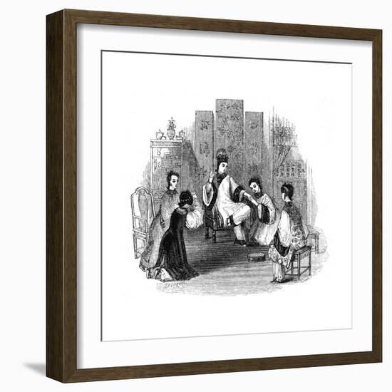 Chinese Maidens Weeping with a Bride, 1847-Evans-Framed Giclee Print