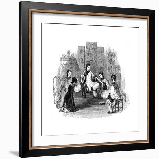 Chinese Maidens Weeping with a Bride, 1847-Evans-Framed Giclee Print