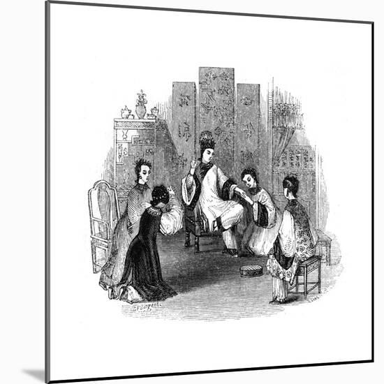 Chinese Maidens Weeping with a Bride, 1847-Evans-Mounted Giclee Print