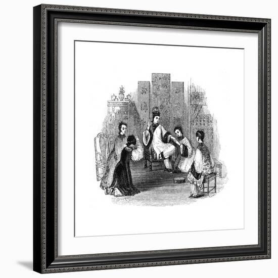 Chinese Maidens Weeping with a Bride, 1847-Evans-Framed Giclee Print