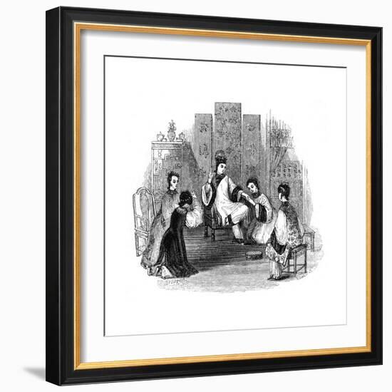 Chinese Maidens Weeping with a Bride, 1847-Evans-Framed Giclee Print