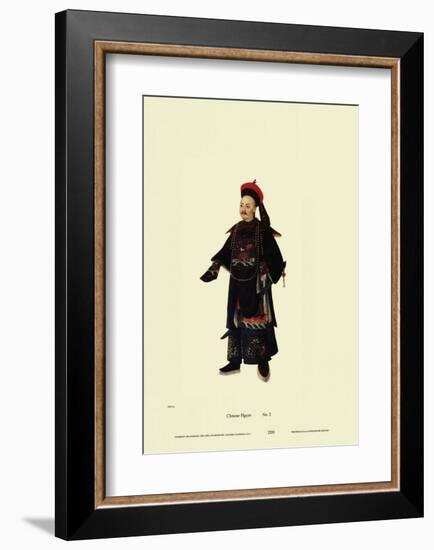 Chinese Mandarin Figure-null-Framed Art Print