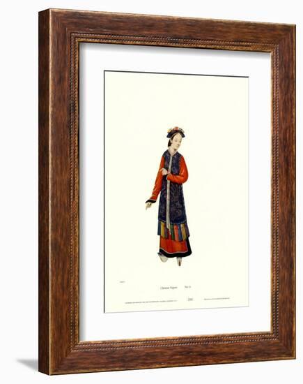 Chinese Mandarin Figure-null-Framed Art Print