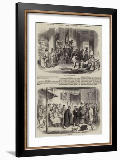 Chinese Manners and Customs in Formosa-null-Framed Giclee Print