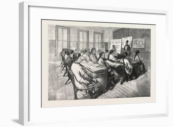 Chinese Mission School, San Francisco, 1876, USA, America, United States-null-Framed Giclee Print