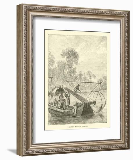 Chinese Mode of Fishing-null-Framed Giclee Print