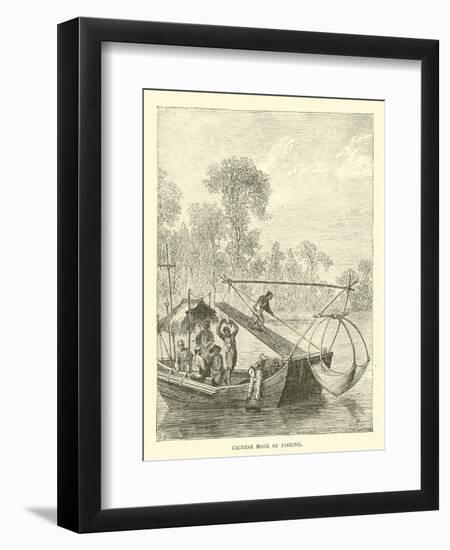 Chinese Mode of Fishing-null-Framed Giclee Print