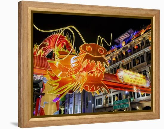 Chinese New Year Celebrations, New Bridge Road, Chinatown, Singapore, Southeast Asia, Asia-Gavin Hellier-Framed Premier Image Canvas