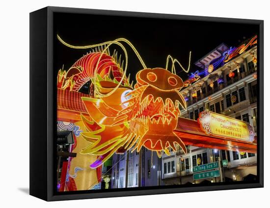 Chinese New Year Celebrations, New Bridge Road, Chinatown, Singapore, Southeast Asia, Asia-Gavin Hellier-Framed Premier Image Canvas