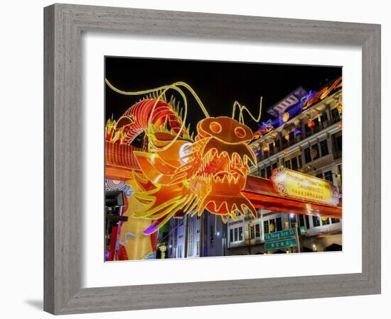 Chinese New Year Celebrations, New Bridge Road, Chinatown, Singapore, Southeast Asia, Asia-Gavin Hellier-Framed Photographic Print